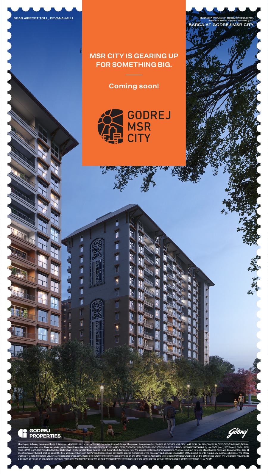 Godrej MSR City developer promotional creative: coming soon